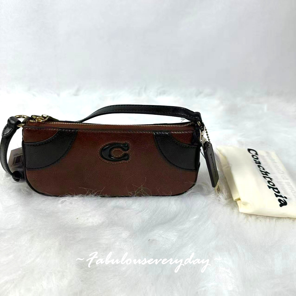 Coach Coachtopia Bowling Small Shoulder Bag Redwood/Black CFB01 NWT